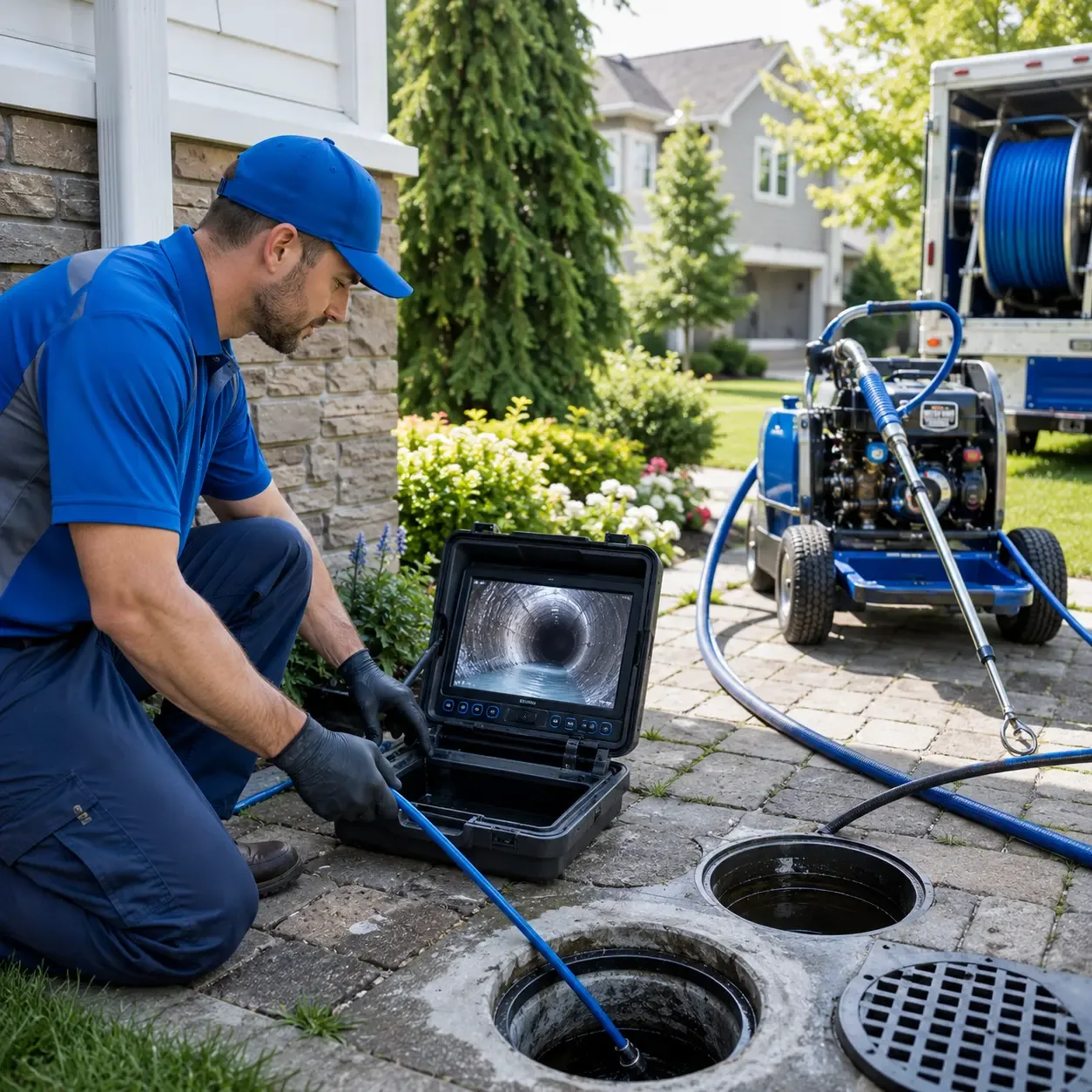 Outdoor drain cleaning professionals serving Newfield, NJ